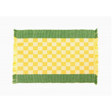 Placemats Ribbed - Yellow Check