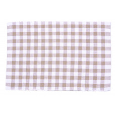 Placemats Ribbed - Toro Beige Check
