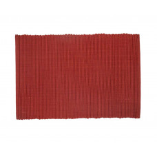 Placemats Ribbed - Burn Red/Brick
