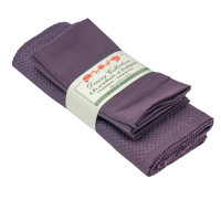  Placemats 4 + 4 Napkins Set - Sapphire Weave - Purple