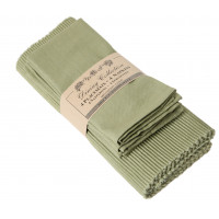 Placemats 4 + 4 Napkins Set - Sage Green