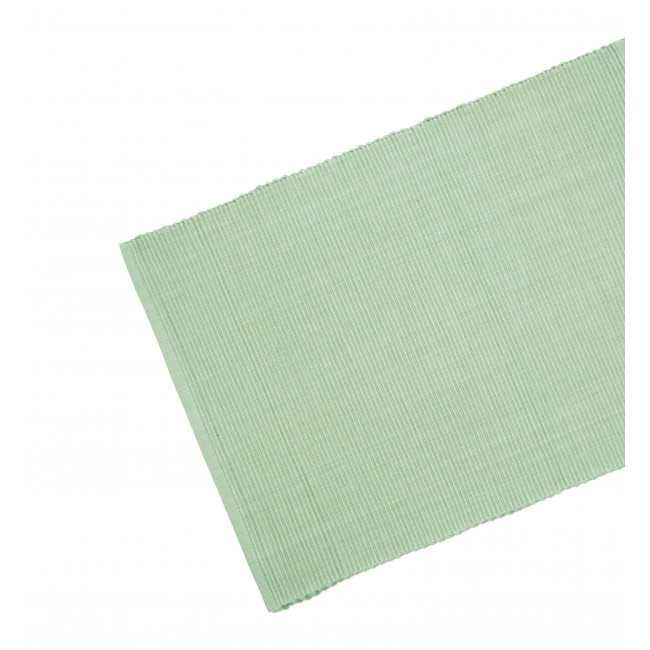 Green Ribbed Table Runner Table Runner Ribbed - Sage Green