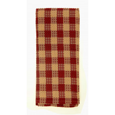 Tea Towels Pattern - Burgundy Check