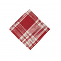 Dish Cloth Pattern - Stone Red Plaid