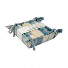 Bread Basket Set Large Banded with 3 pc T Towels - Meridian