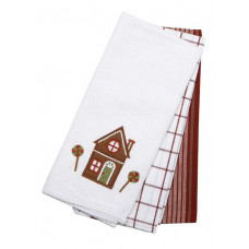 3 Pc. Tea Towels Set - Ginger Bread House