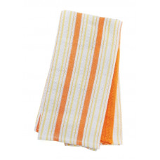 3 Pc. Tea Towels Set - Orange Stripe