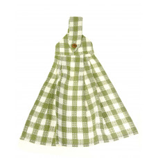 Hanging/Tie Button Towel - Toro Green