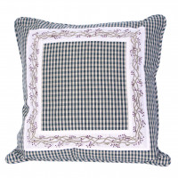Zip Cushion Cover - Berryvine Green Check