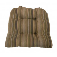 Chair Pad Tufted - Alloy Stripe