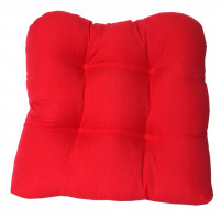 Chair Pad Tufted - Red