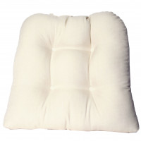 Chair Pad Tufted - Natural