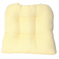 Chair Pad Tufted - Yellow