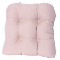Chair Pad Tufted - Beige