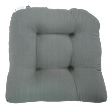 Chair Pad Tufted - Grey