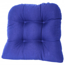 Chair Pad Tufted - Navy Blue