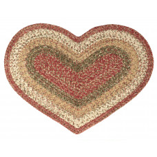 Braided Heart Rug - Cyprus