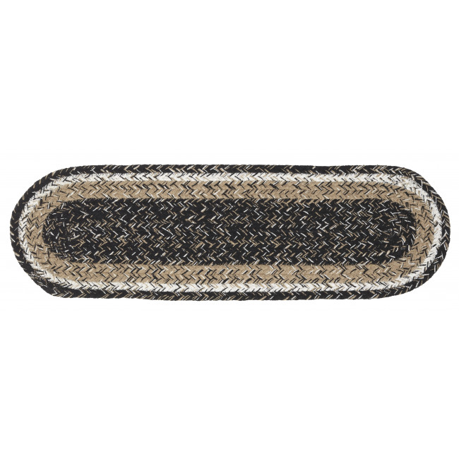 Braided Stair Treads Black Haze