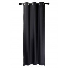 Ring/ Grommet Curtain - Black